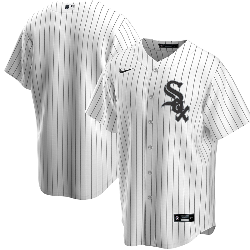 2020 MLB Men Chicago White Sox Nike White Home 2020 Replica Team Jersey1